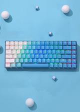 Dareu A84 Tri-mode Connection 100% Hotswap RGB LED Backlit Mechanical Gaming Keyboard With Customized TTC Flame Red Switch